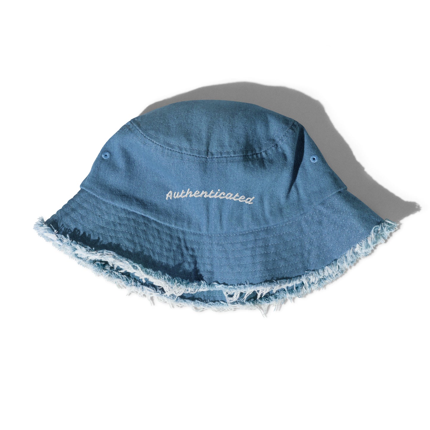 Distressed Authenticated Bucket Hat